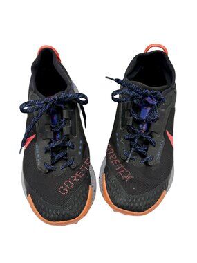 Nike Women's Black and Orange Gore-Tex Sneakers